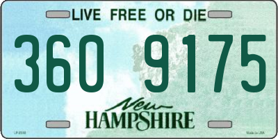 NH license plate 3609175