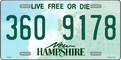 NH license plate 3609178