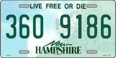NH license plate 3609186