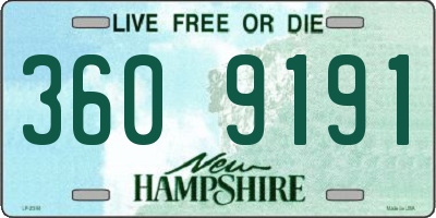 NH license plate 3609191