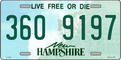 NH license plate 3609197