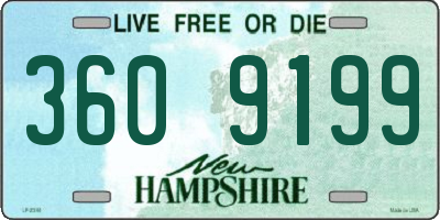 NH license plate 3609199