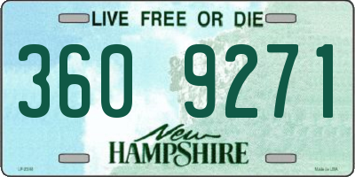 NH license plate 3609271