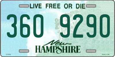 NH license plate 3609290