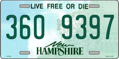 NH license plate 3609397