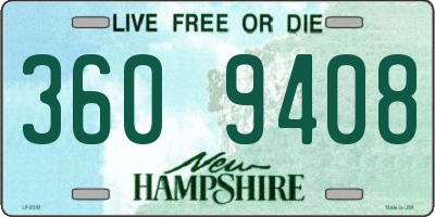 NH license plate 3609408