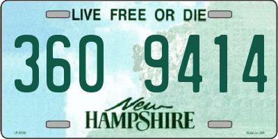 NH license plate 3609414