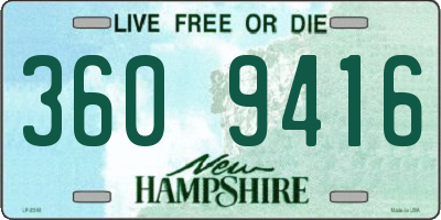 NH license plate 3609416