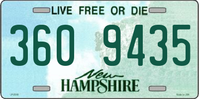 NH license plate 3609435