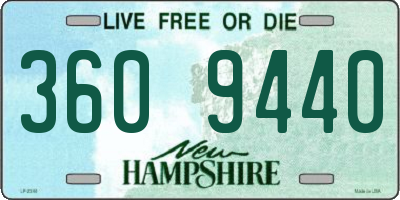 NH license plate 3609440