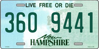 NH license plate 3609441