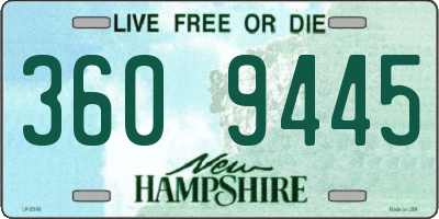 NH license plate 3609445