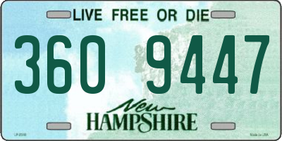 NH license plate 3609447