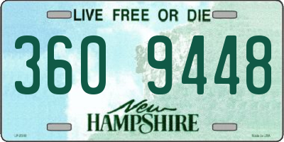 NH license plate 3609448