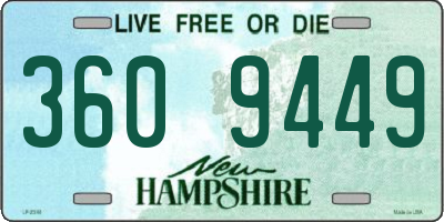 NH license plate 3609449