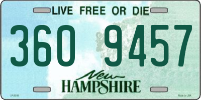 NH license plate 3609457