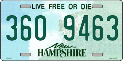 NH license plate 3609463