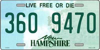 NH license plate 3609470