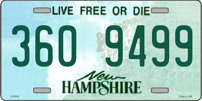 NH license plate 3609499
