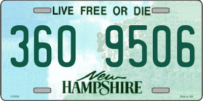 NH license plate 3609506