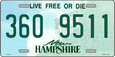 NH license plate 3609511