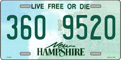 NH license plate 3609520