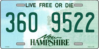 NH license plate 3609522