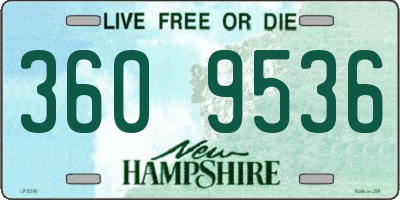 NH license plate 3609536