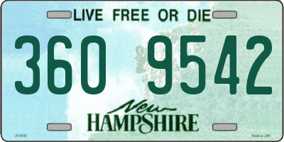 NH license plate 3609542