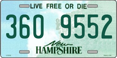 NH license plate 3609552
