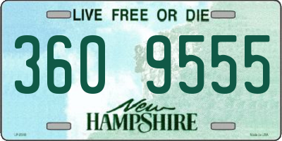 NH license plate 3609555