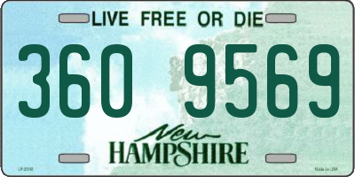 NH license plate 3609569