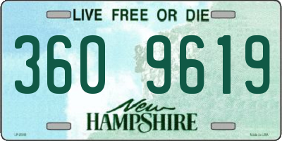 NH license plate 3609619