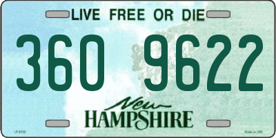 NH license plate 3609622