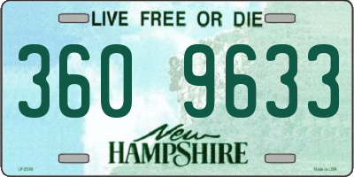 NH license plate 3609633