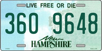 NH license plate 3609648