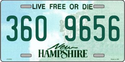 NH license plate 3609656