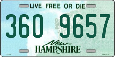 NH license plate 3609657