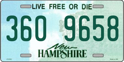 NH license plate 3609658