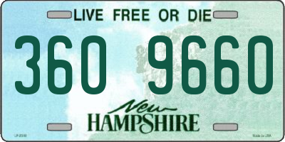 NH license plate 3609660