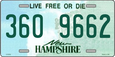 NH license plate 3609662