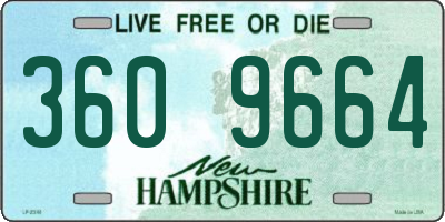 NH license plate 3609664