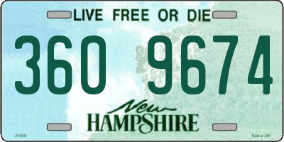 NH license plate 3609674