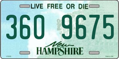 NH license plate 3609675