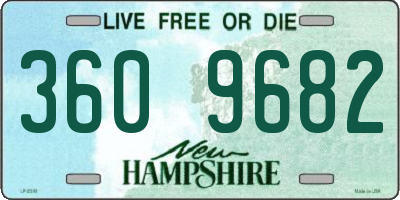 NH license plate 3609682