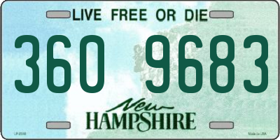 NH license plate 3609683