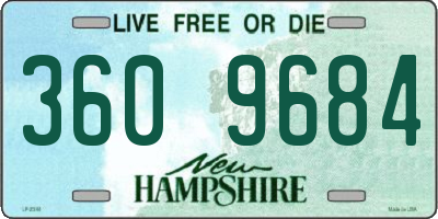 NH license plate 3609684