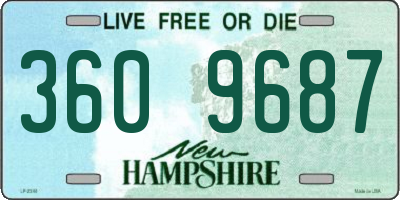 NH license plate 3609687