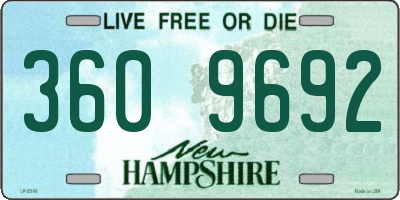 NH license plate 3609692