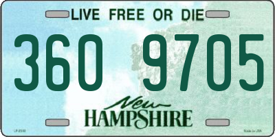 NH license plate 3609705